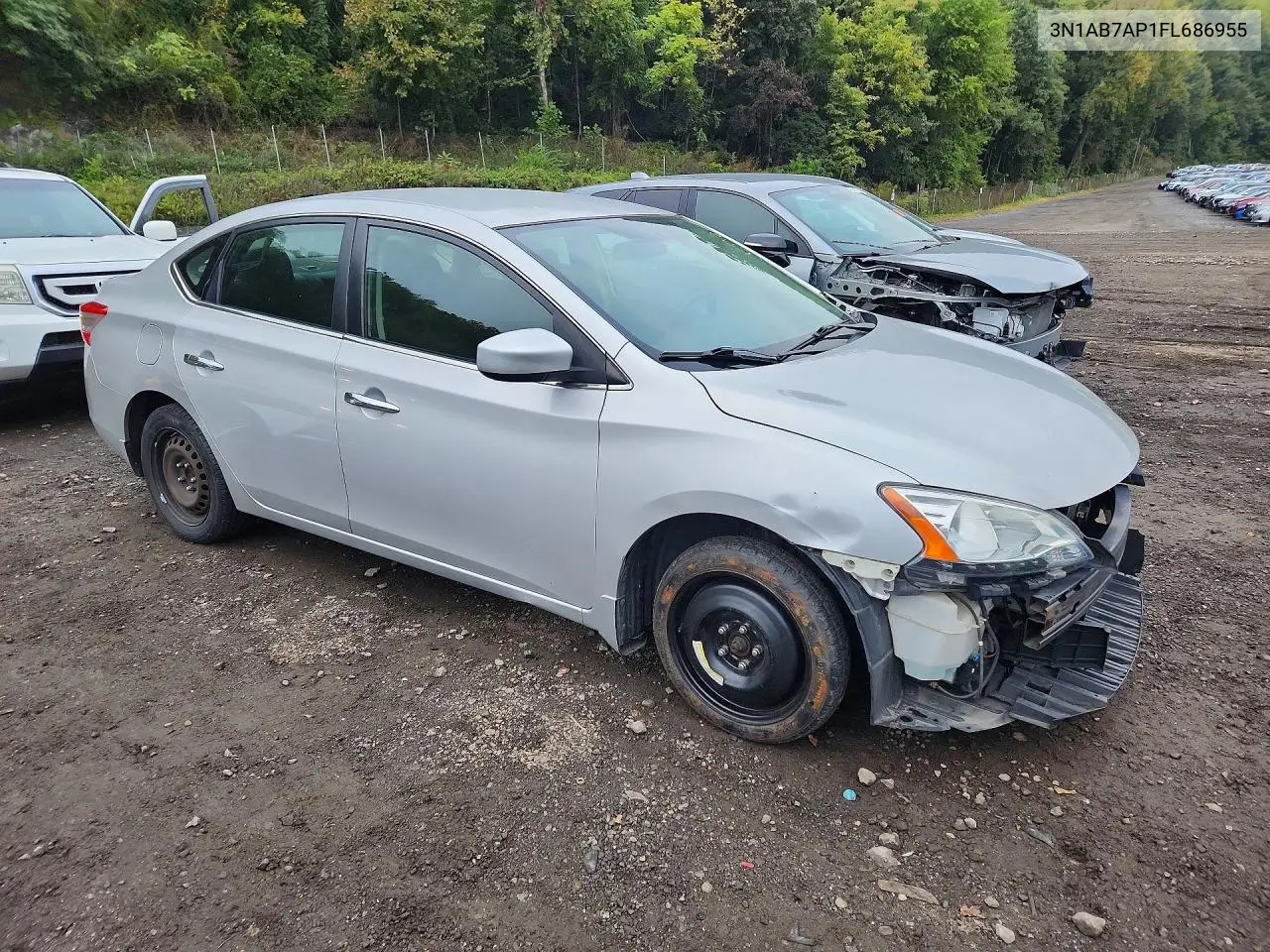 2015 NISSAN SENTRA VIN 3N1AB7AP1FL686955 — фото 4