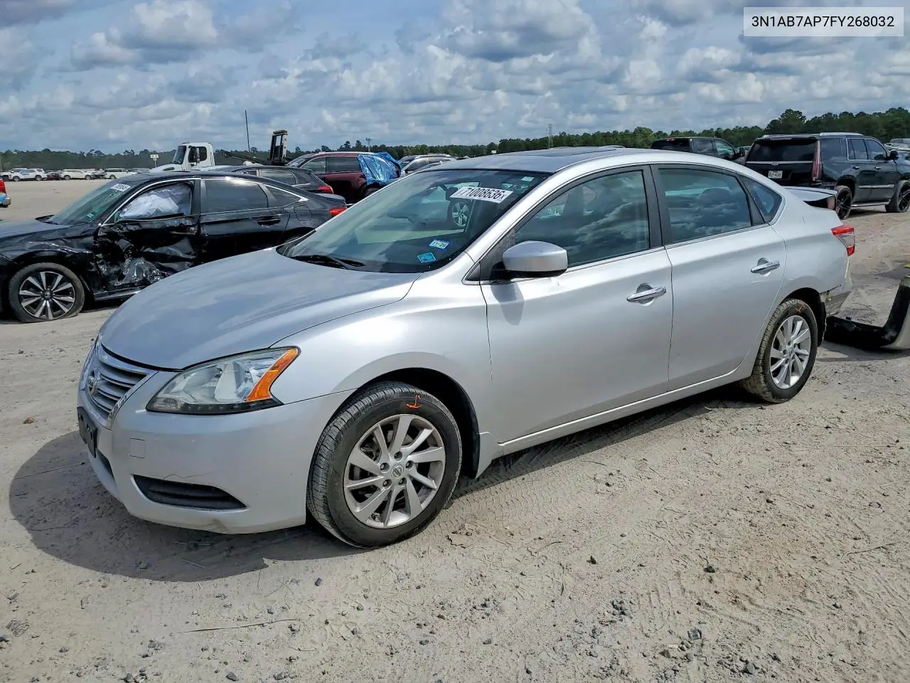 NISSAN SENTRA 2015, VIN 3N1AB7AP7FY268032