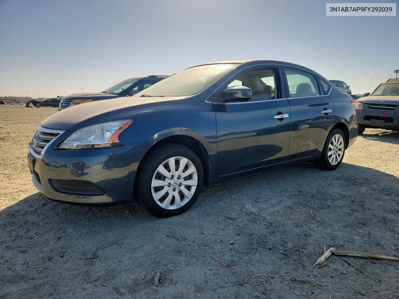 NISSAN SENTRA 2015, VIN 3N1AB7AP9FY292039