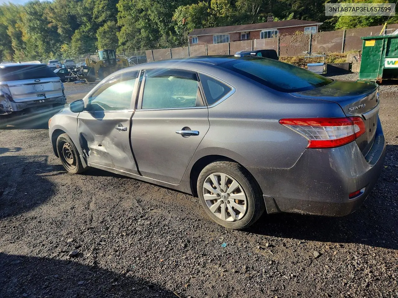2015 NISSAN SENTRA VIN 3N1AB7AP3FL657599 — фото 2