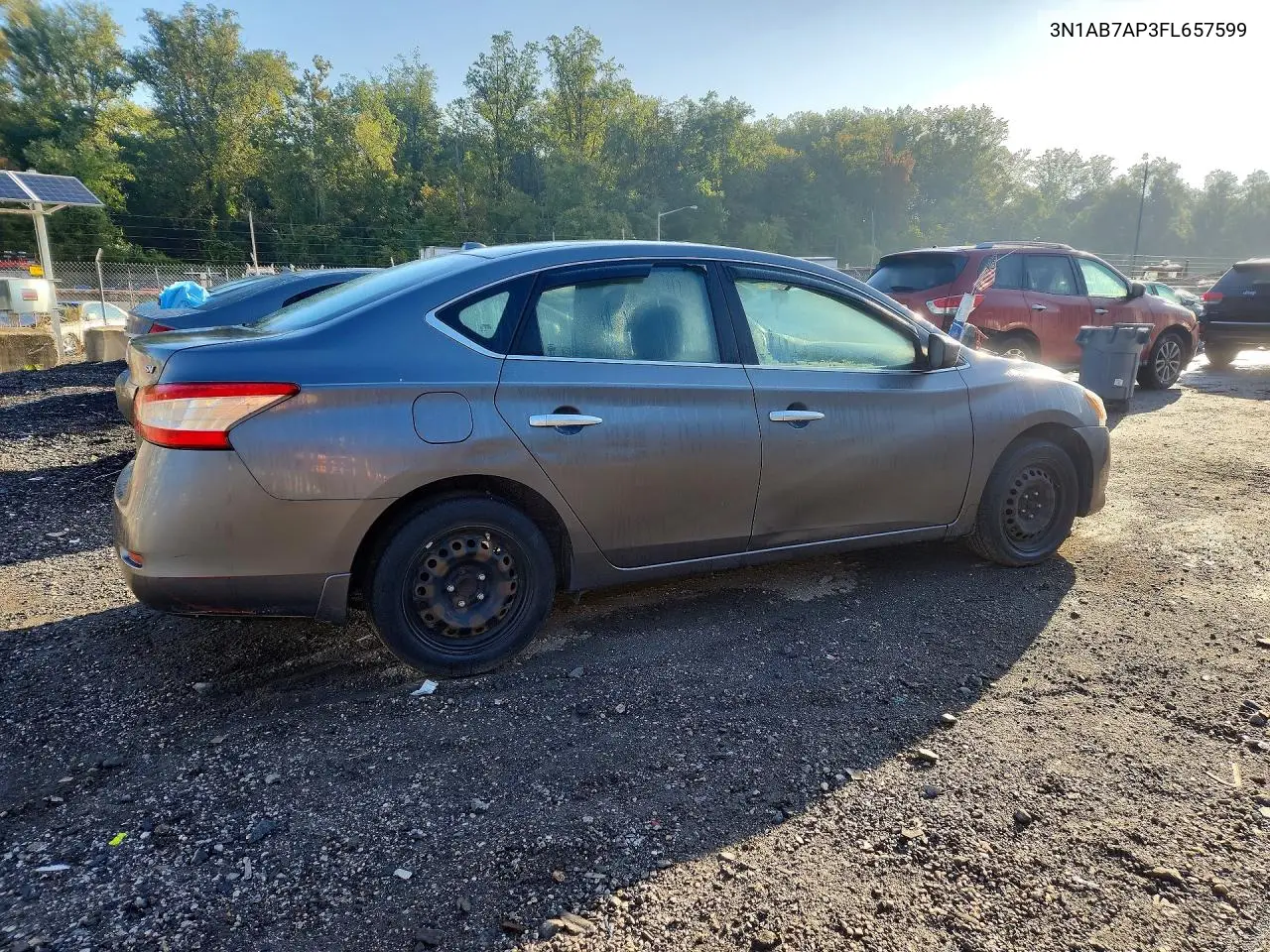 2015 NISSAN SENTRA VIN 3N1AB7AP3FL657599 — фото 3