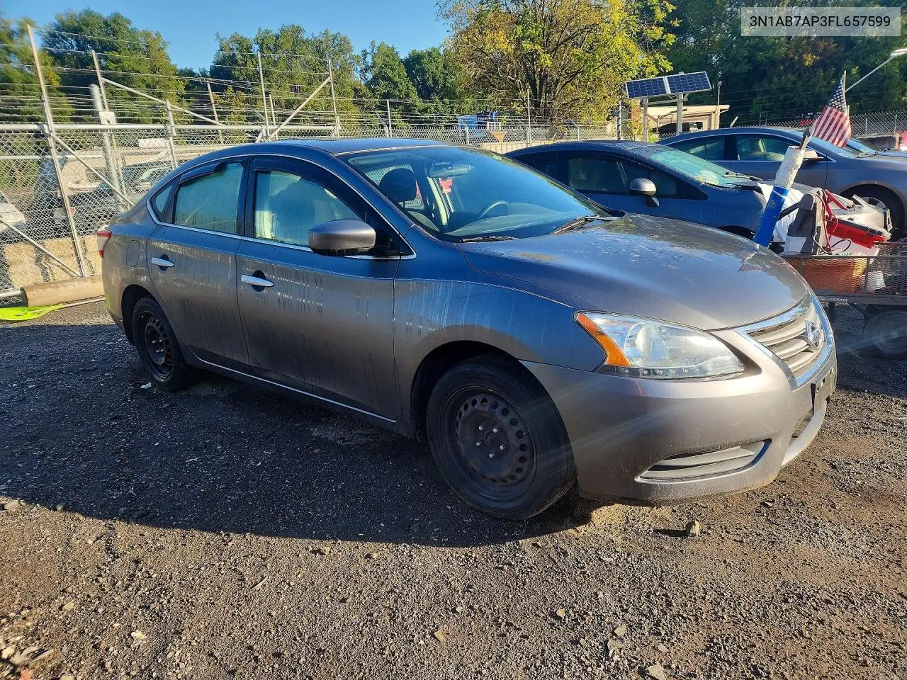 2015 NISSAN SENTRA VIN 3N1AB7AP3FL657599 — фото 4