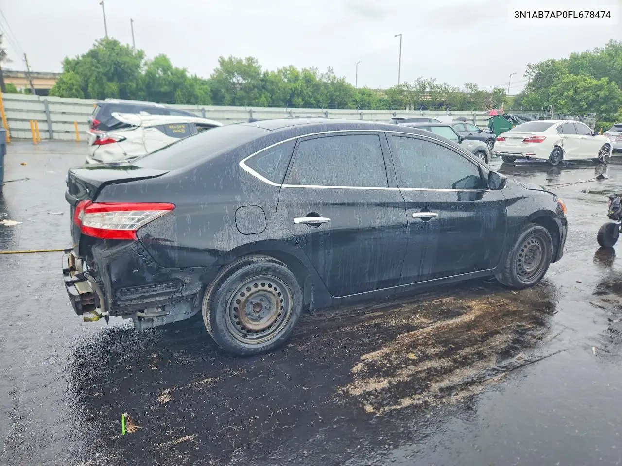 2015 NISSAN SENTRA VIN 3N1AB7AP0FL678474 — фото 3