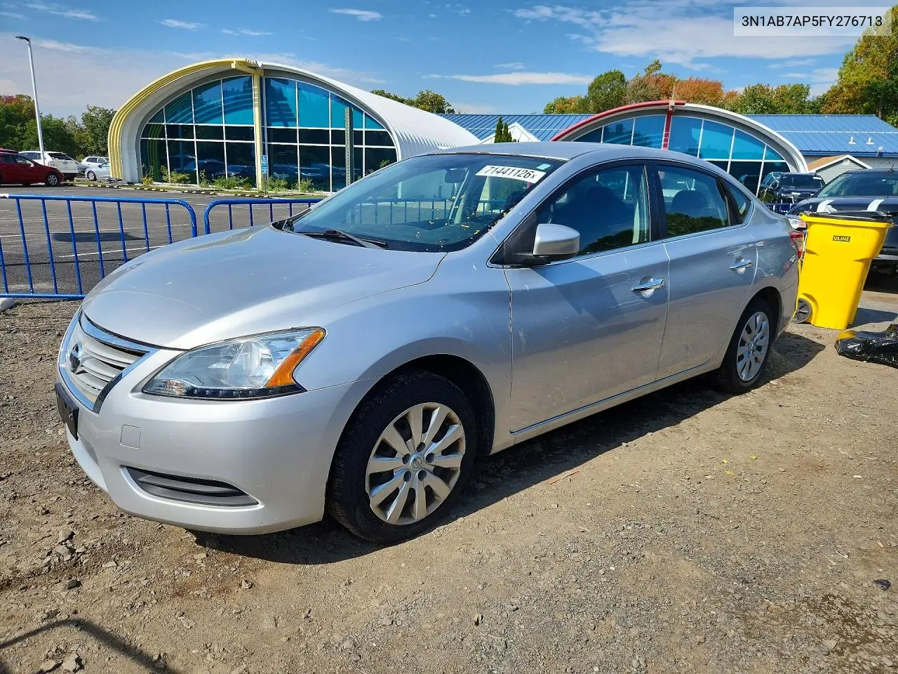 NISSAN SENTRA 2015, VIN 3N1AB7AP5FY276713