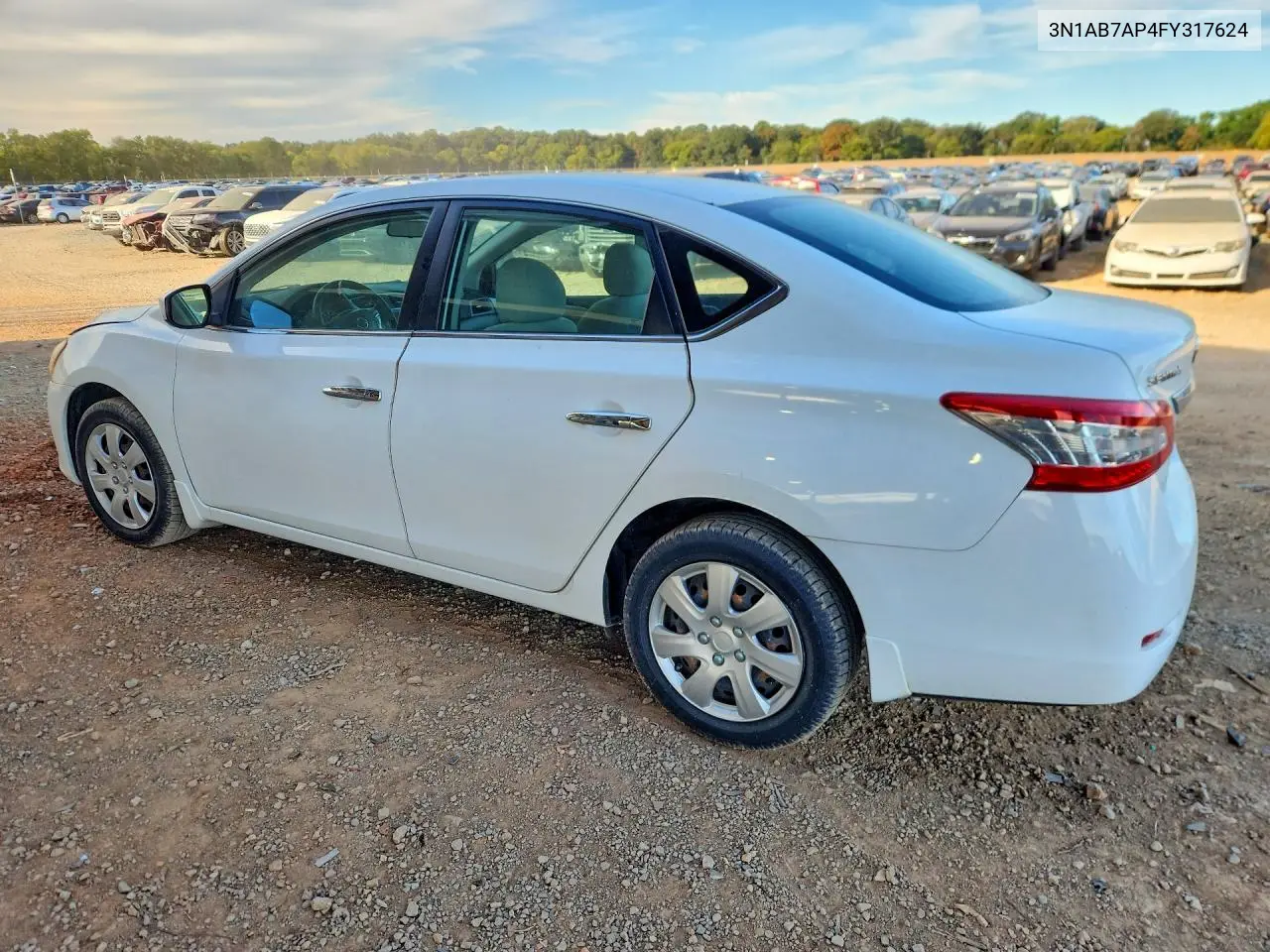 2015 NISSAN SENTRA VIN 3N1AB7AP4FY317624 — фото 2