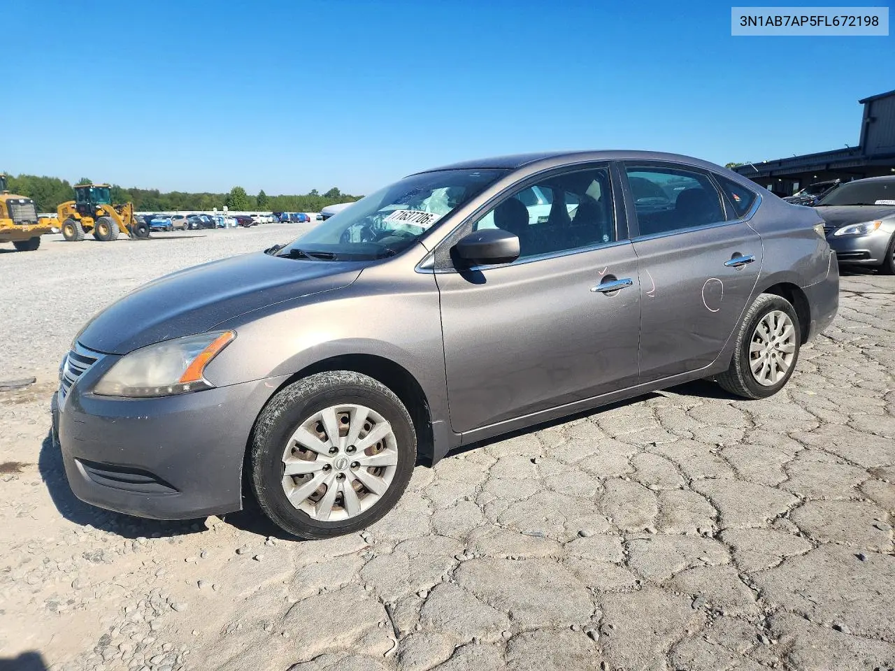 NISSAN SENTRA 2015, VIN 3N1AB7AP5FL672198