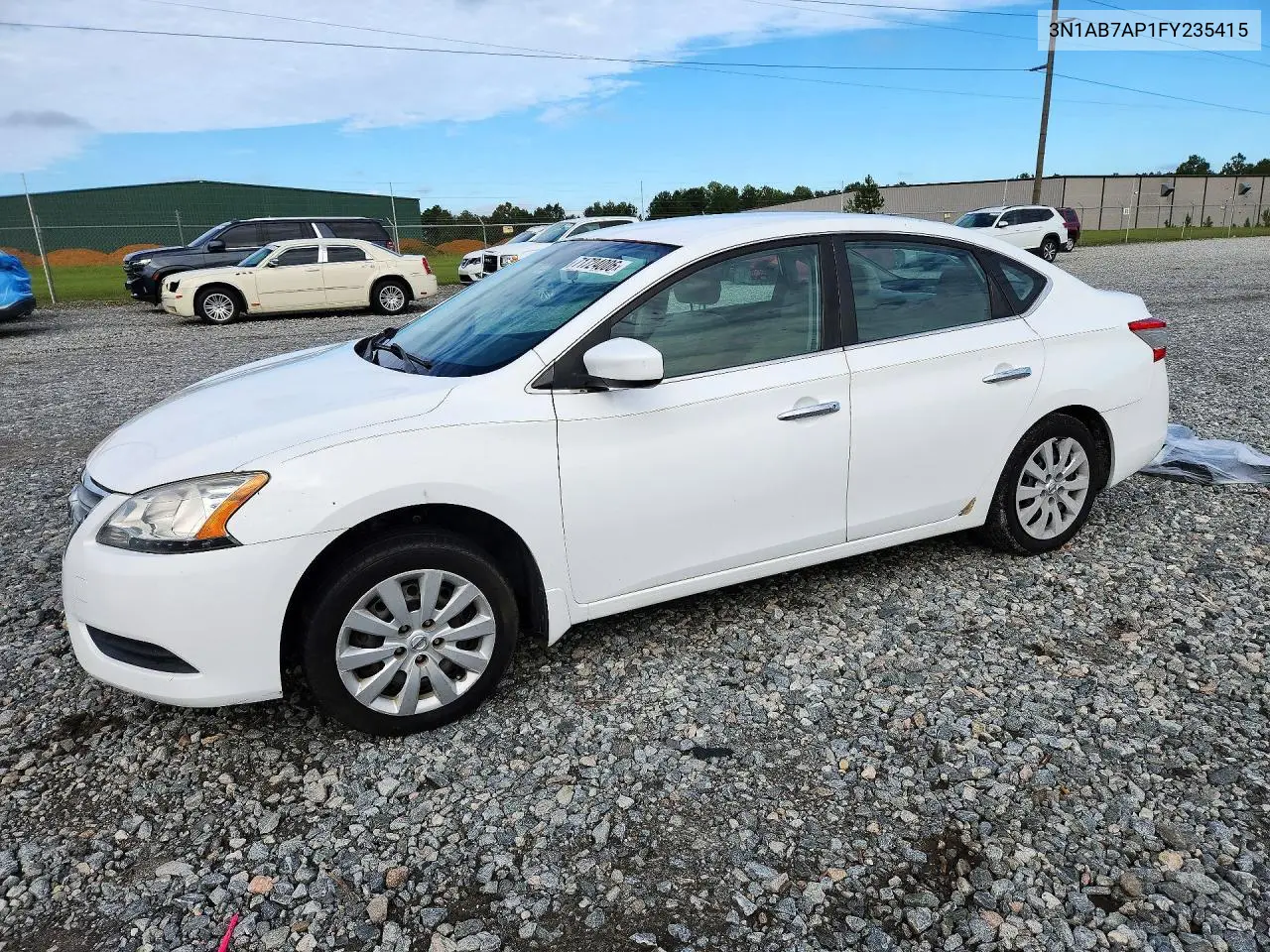 NISSAN SENTRA 2015, VIN 3N1AB7AP1FY235415