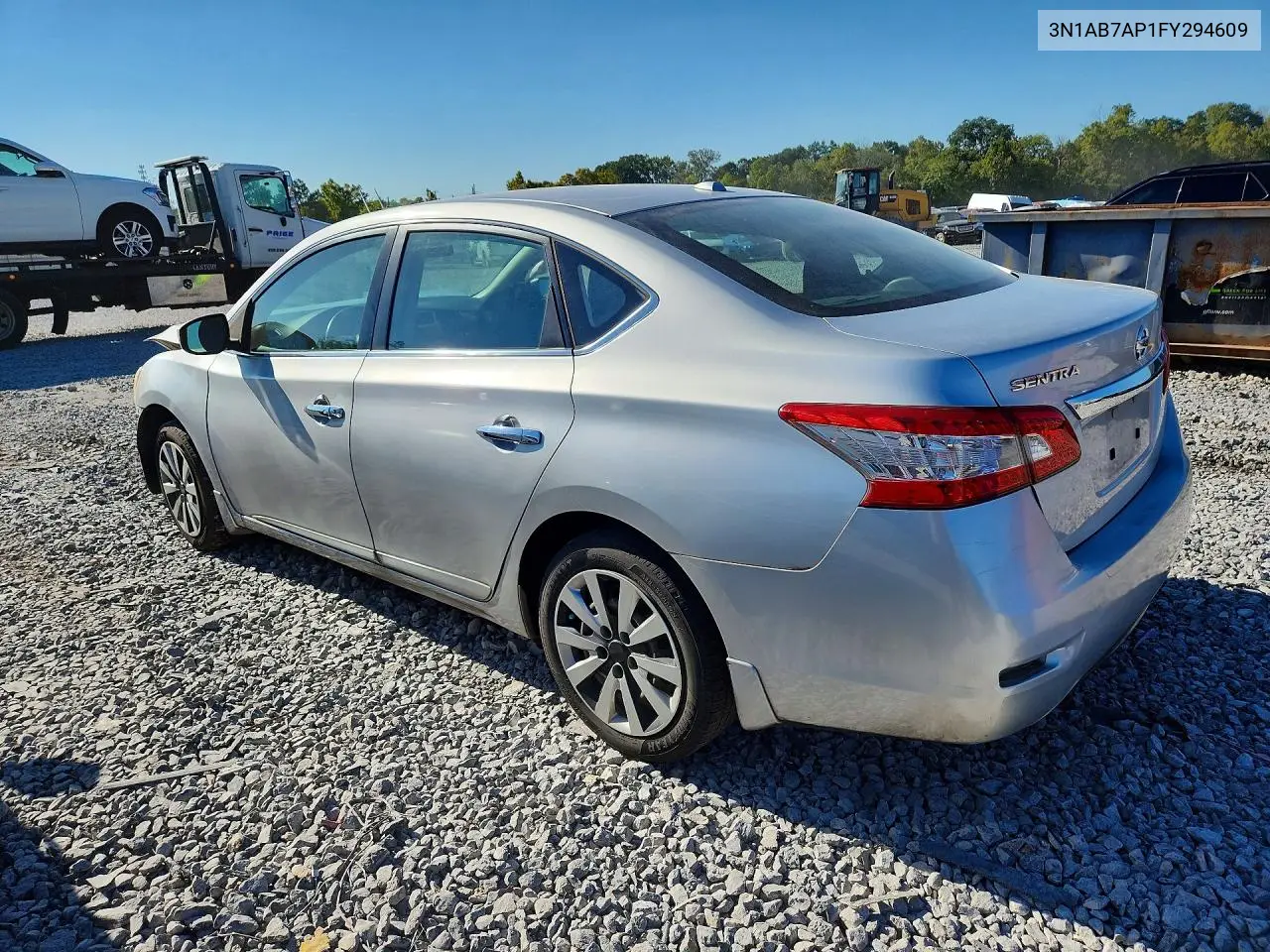 2015 NISSAN SENTRA VIN 3N1AB7AP1FY294609 — фото 2