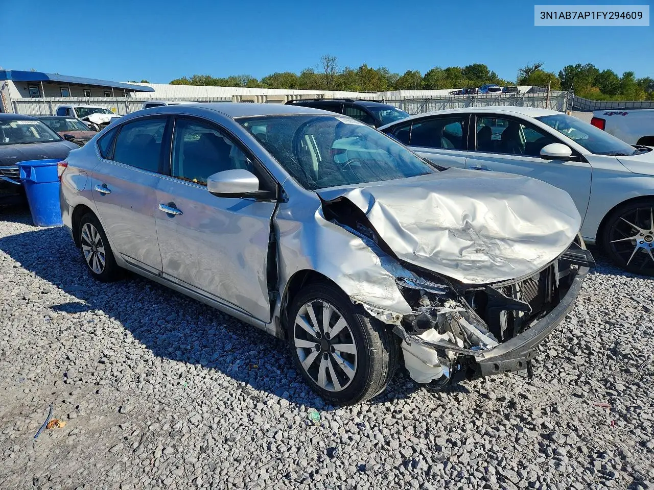 2015 NISSAN SENTRA VIN 3N1AB7AP1FY294609 — фото 4
