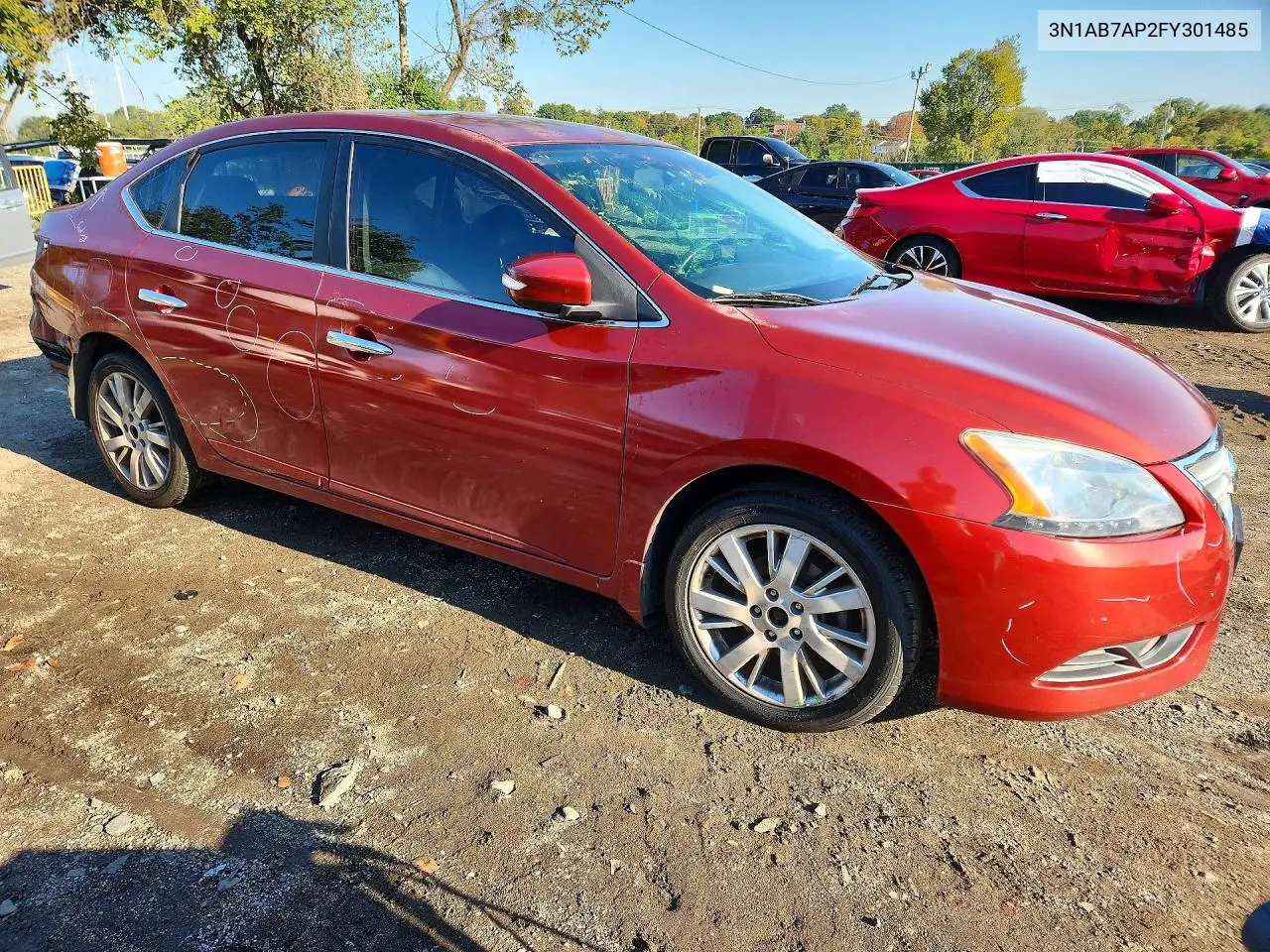 2015 NISSAN SENTRA VIN 3N1AB7AP2FY301485 — фото 4