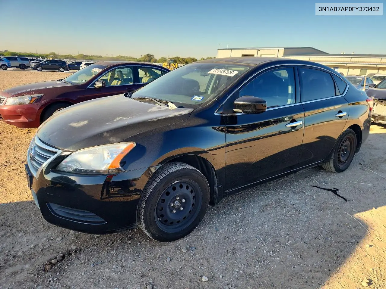 NISSAN SENTRA 2015, VIN 3N1AB7AP0FY373432