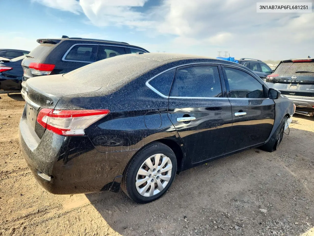 2015 NISSAN SENTRA VIN 3N1AB7AP6FL681251 — фото 3