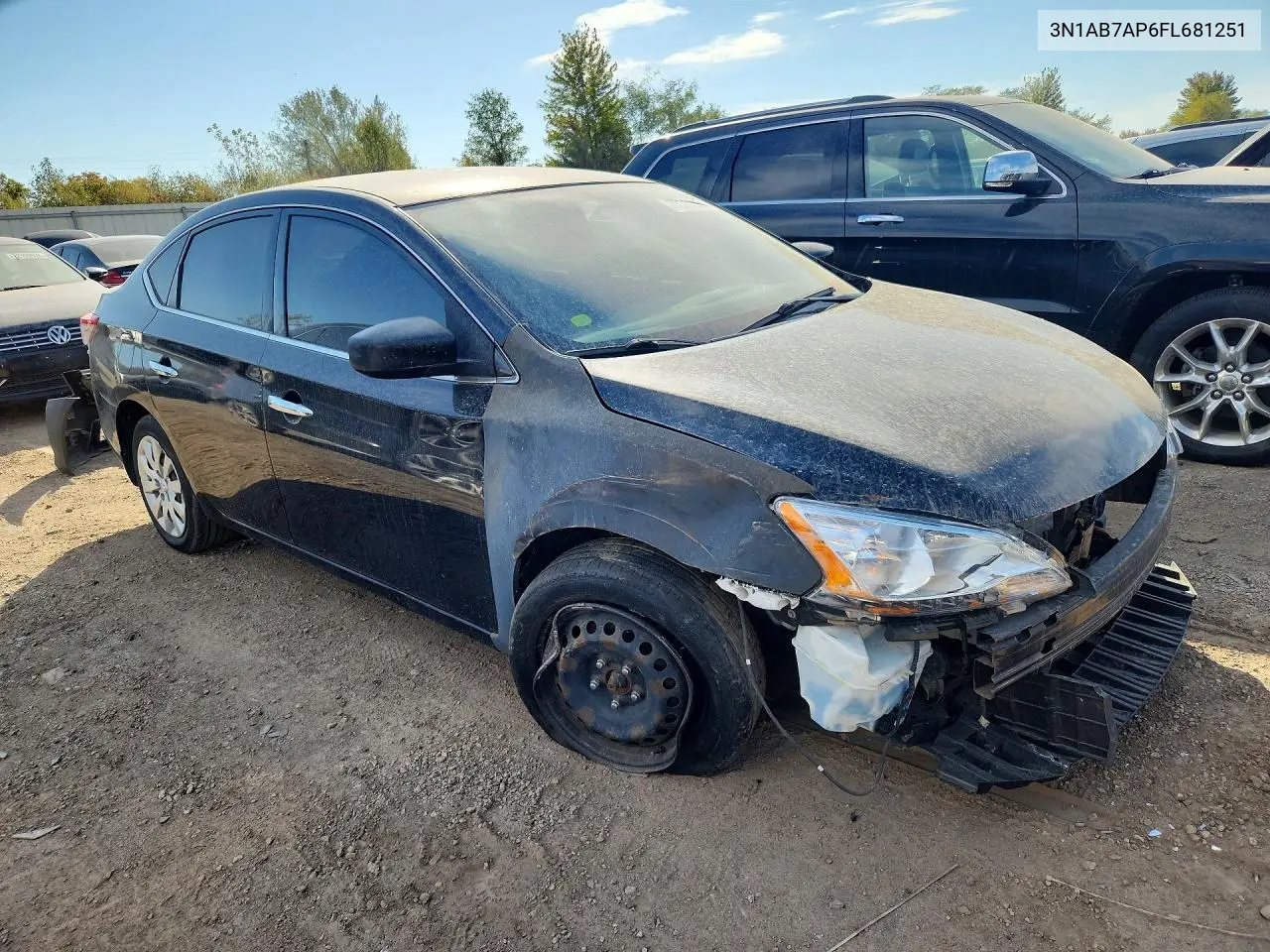 2015 NISSAN SENTRA VIN 3N1AB7AP6FL681251 — фото 4