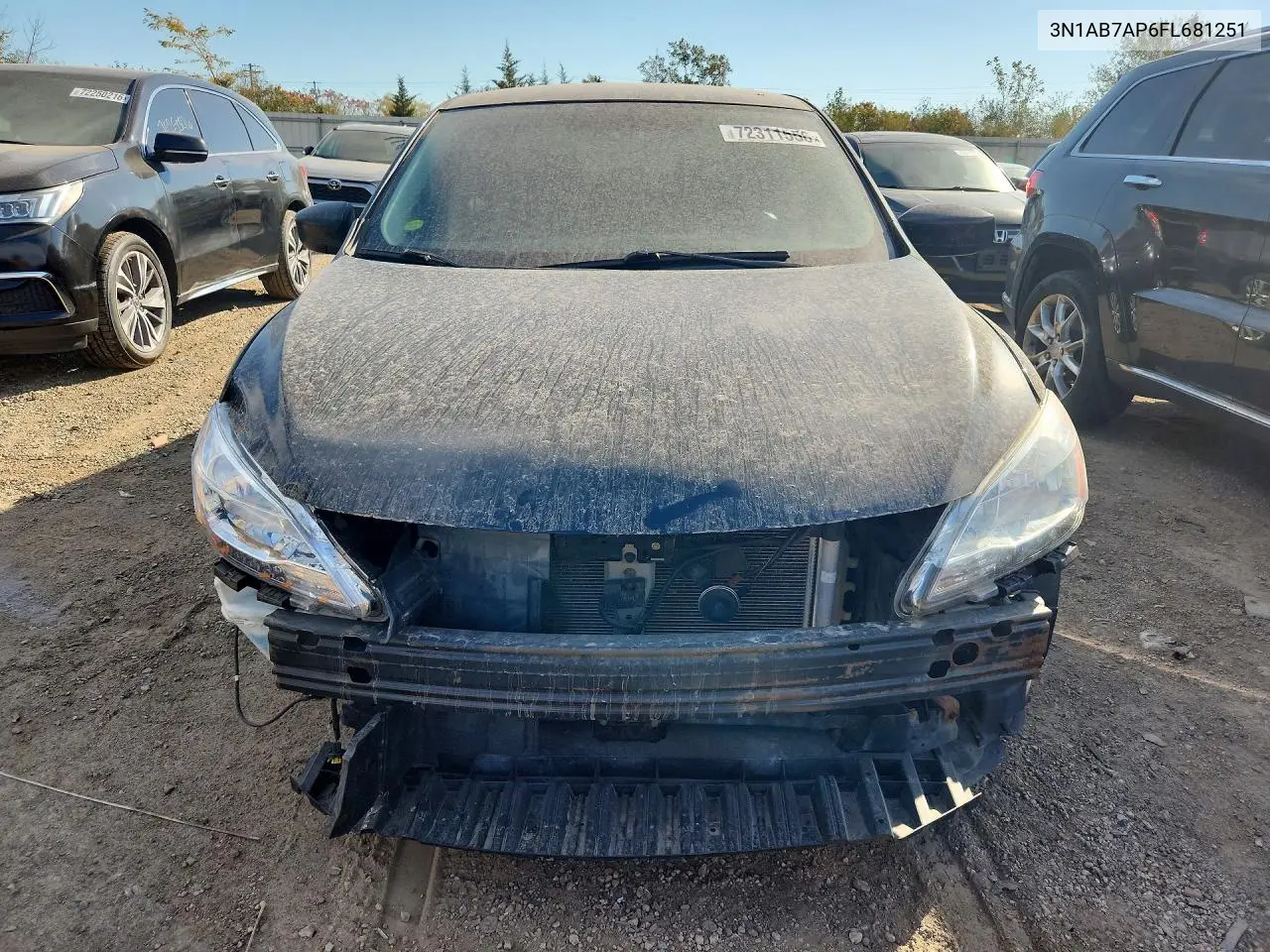 2015 NISSAN SENTRA VIN 3N1AB7AP6FL681251 — фото 5