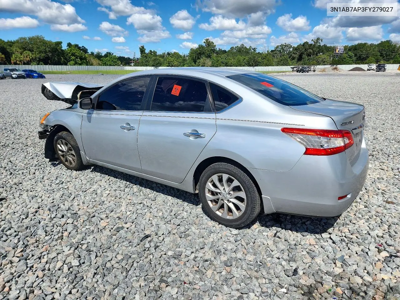 2015 NISSAN SENTRA VIN 3N1AB7AP3FY279027 — фото 2