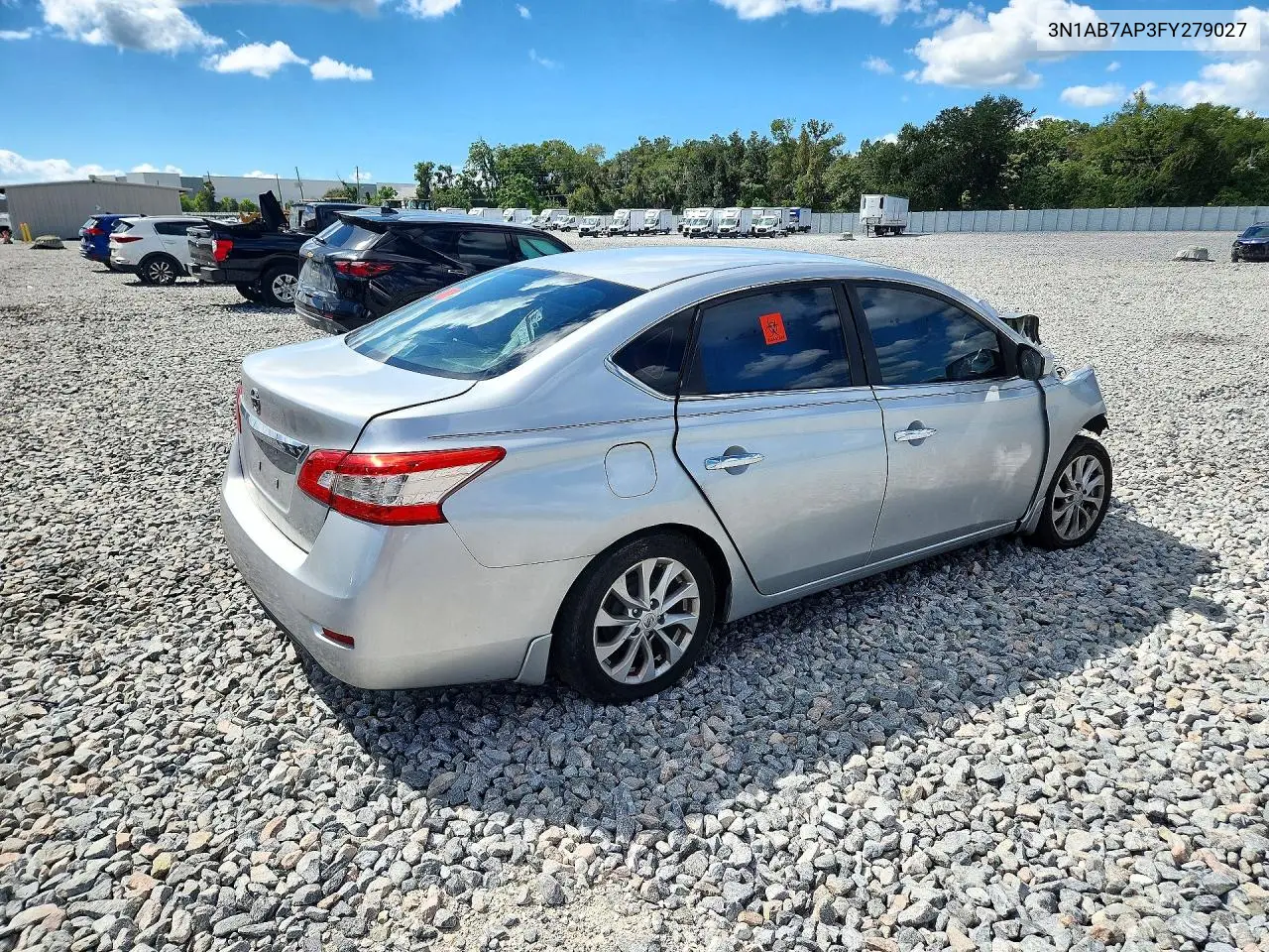 2015 NISSAN SENTRA VIN 3N1AB7AP3FY279027 — фото 3