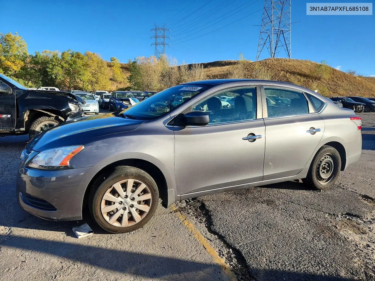NISSAN SENTRA 2015, VIN 3N1AB7APXFL685108