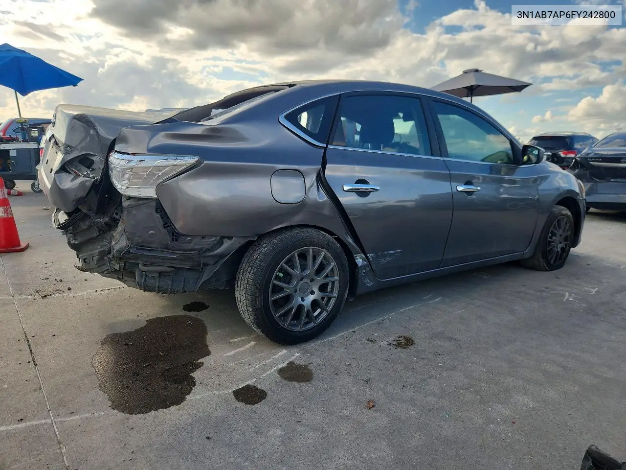 2015 NISSAN SENTRA VIN 3N1AB7AP6FY242800 — фото 3