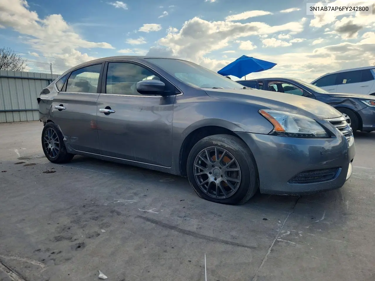 2015 NISSAN SENTRA VIN 3N1AB7AP6FY242800 — фото 4