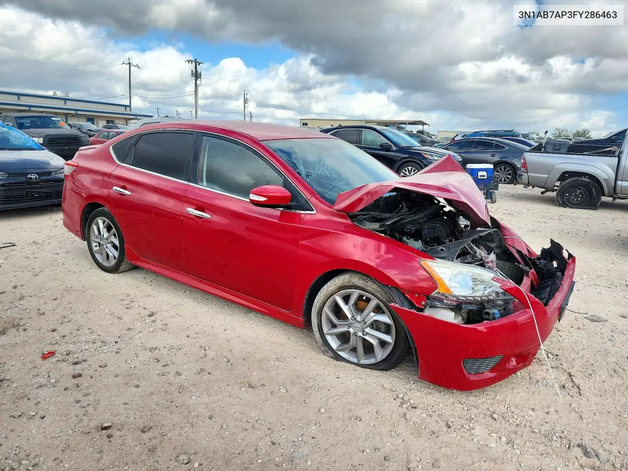 2015 NISSAN SENTRA VIN 3N1AB7AP3FY286463 — фото 4