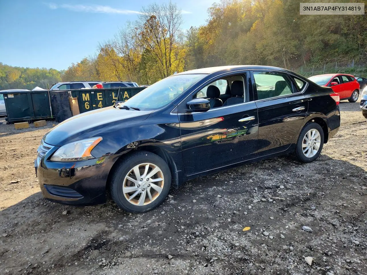 NISSAN SENTRA 2015, VIN 3N1AB7AP4FY314819