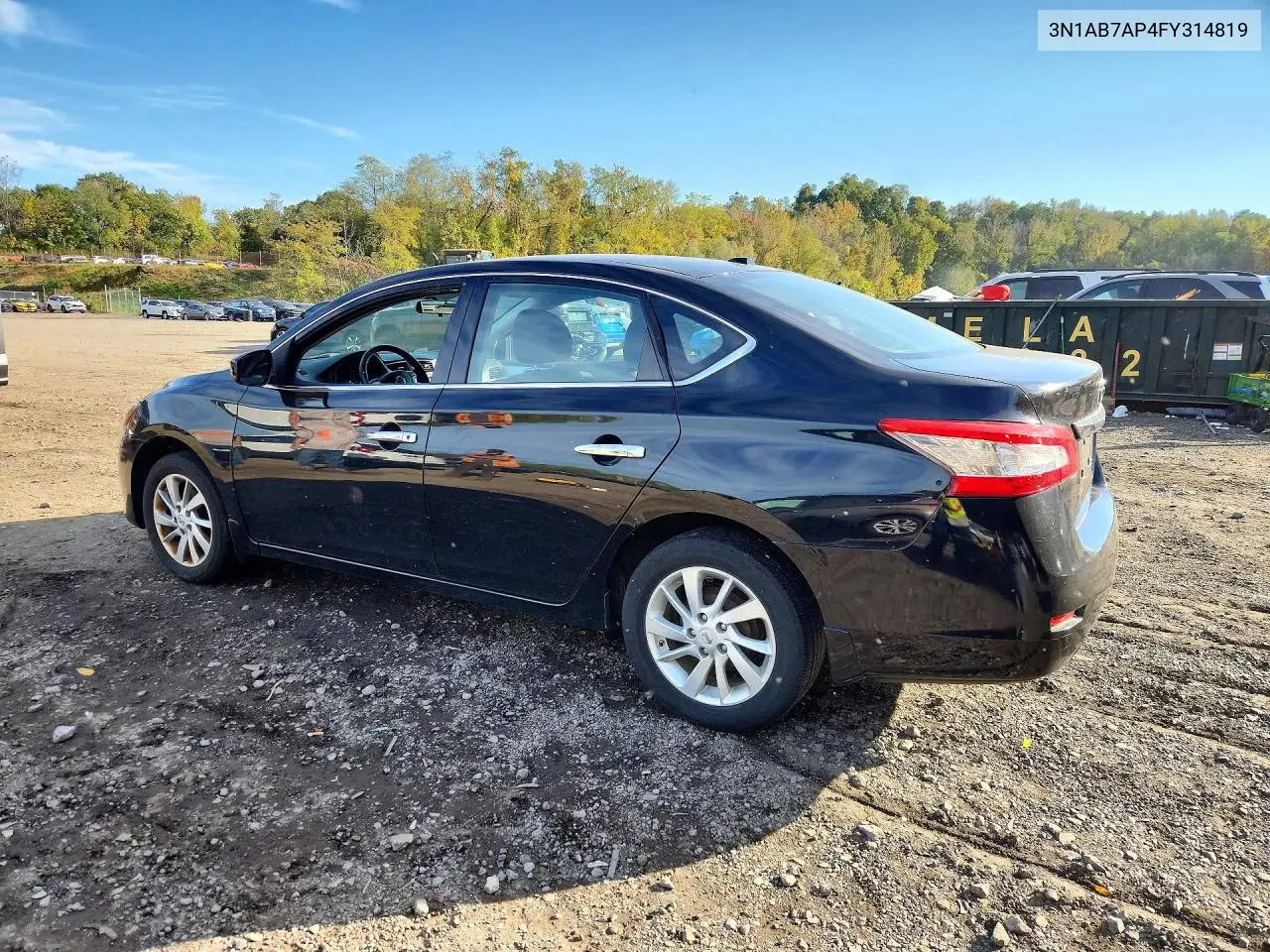 2015 NISSAN SENTRA VIN 3N1AB7AP4FY314819 — фото 2