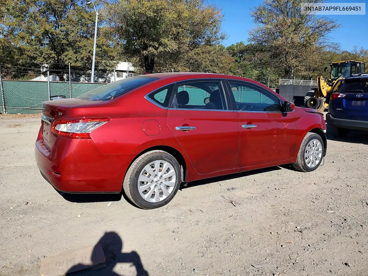 2015 NISSAN SENTRA VIN 3N1AB7AP9FL669451 — фото 3