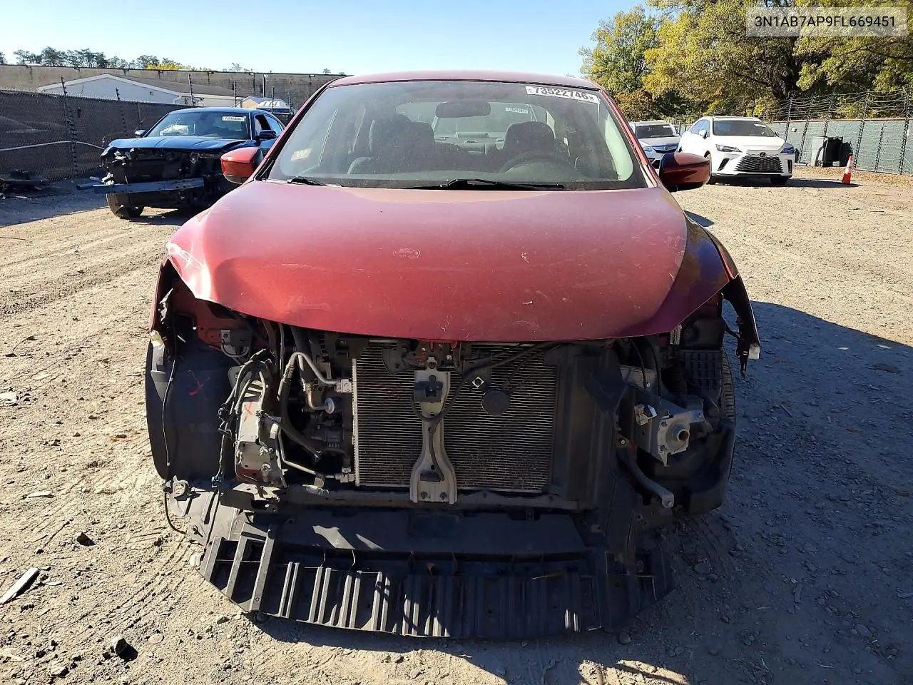2015 NISSAN SENTRA VIN 3N1AB7AP9FL669451 — фото 5
