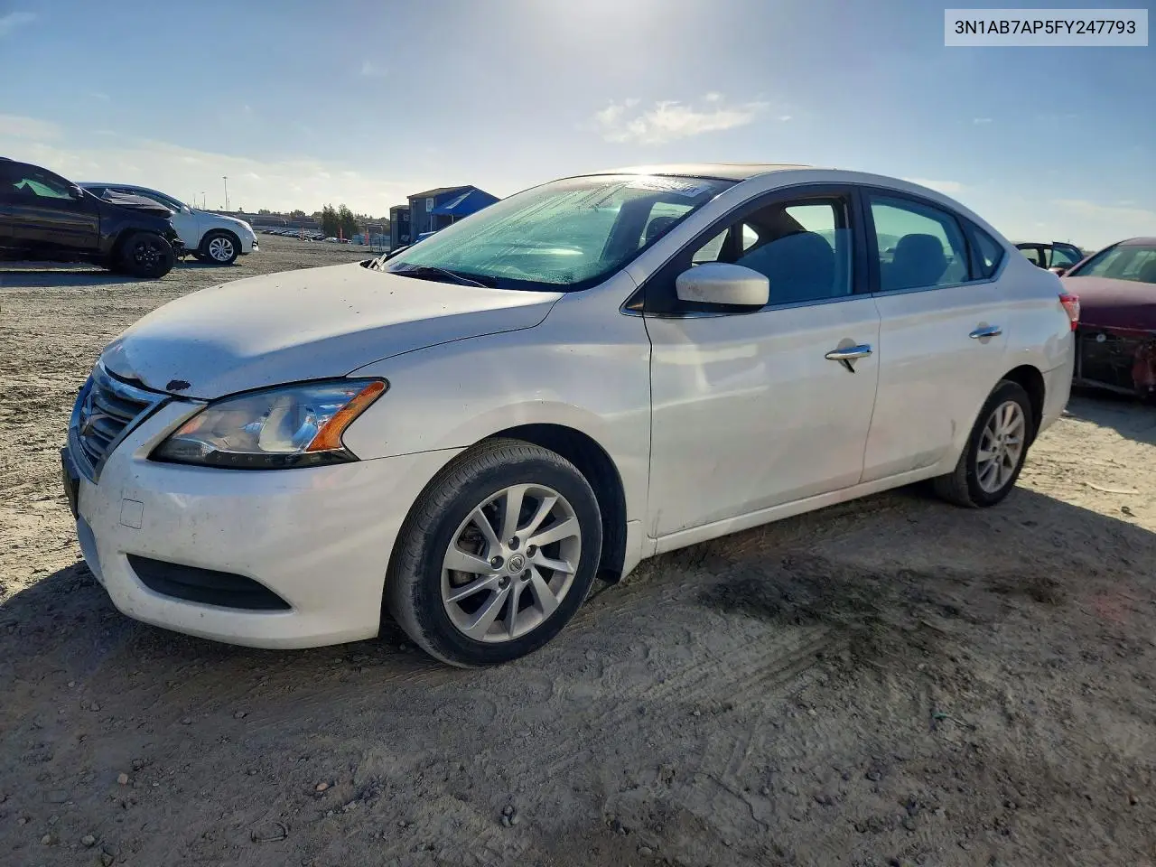 NISSAN SENTRA 2015, VIN 3N1AB7AP5FY247793