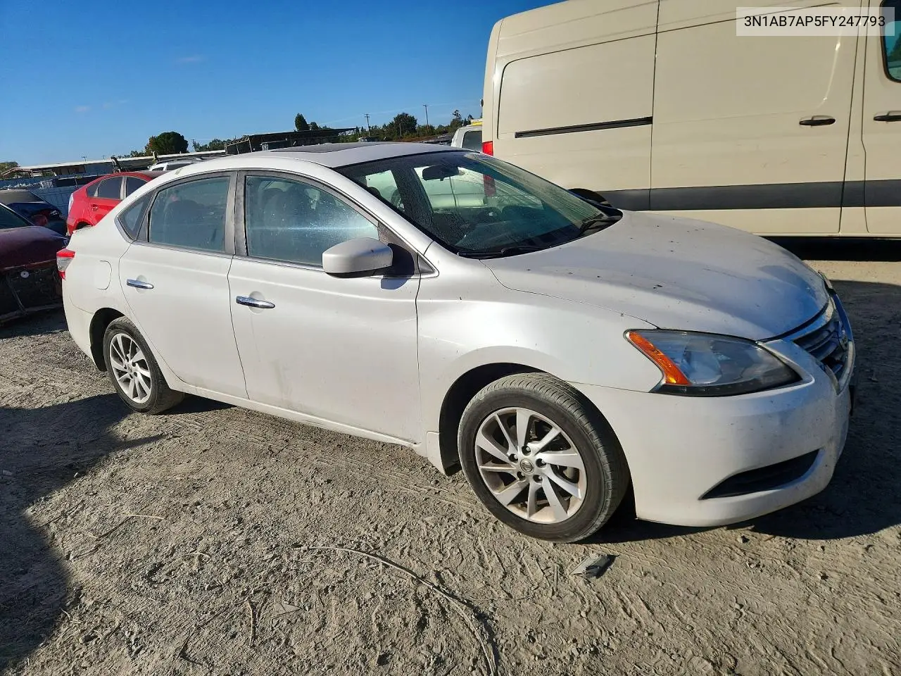 2015 NISSAN SENTRA VIN 3N1AB7AP5FY247793 — фото 4