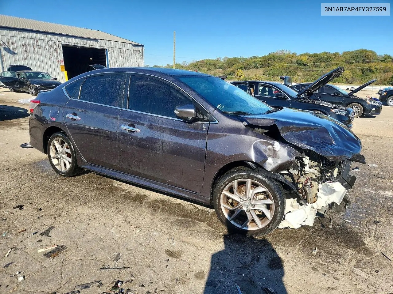 2015 NISSAN SENTRA VIN 3N1AB7AP4FY327599 — фото 4