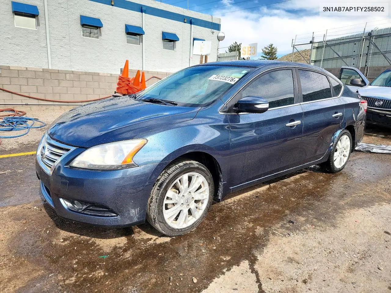NISSAN SENTRA 2015, VIN 3N1AB7AP1FY258502