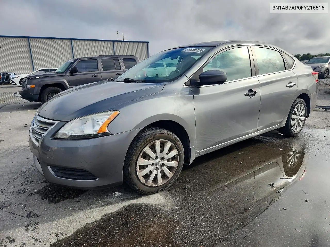 NISSAN SENTRA 2015, VIN 3N1AB7AP0FY216516