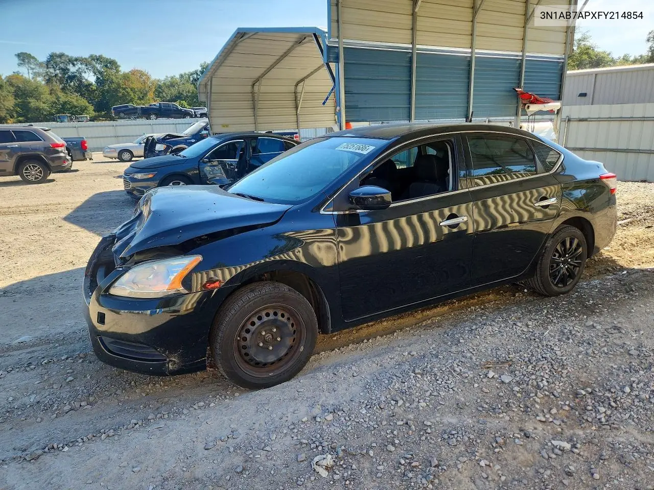 NISSAN SENTRA 2015, VIN 3N1AB7APXFY214854