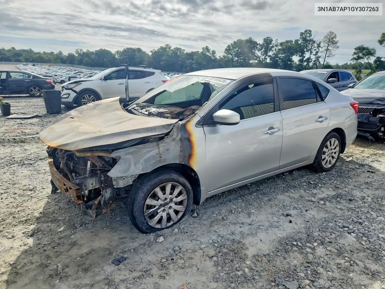 NISSAN SENTRA 2016, VIN 3N1AB7AP1GY307263
