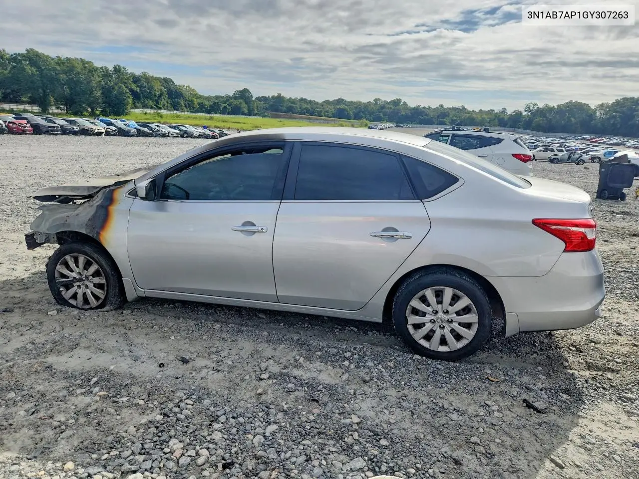 2016 NISSAN SENTRA VIN 3N1AB7AP1GY307263 — фото 2