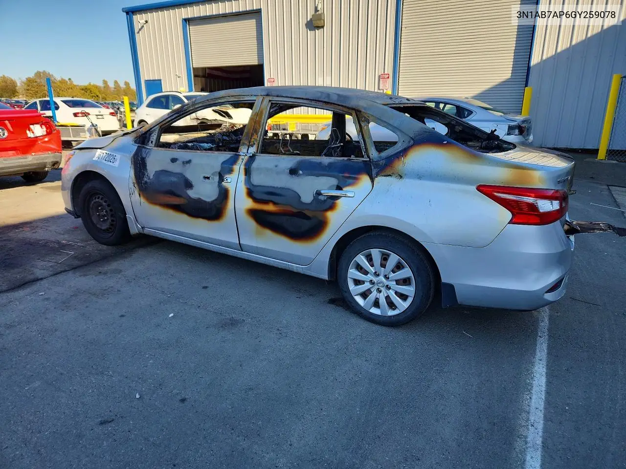 2016 NISSAN SENTRA VIN 3N1AB7AP6GY259078 — фото 2