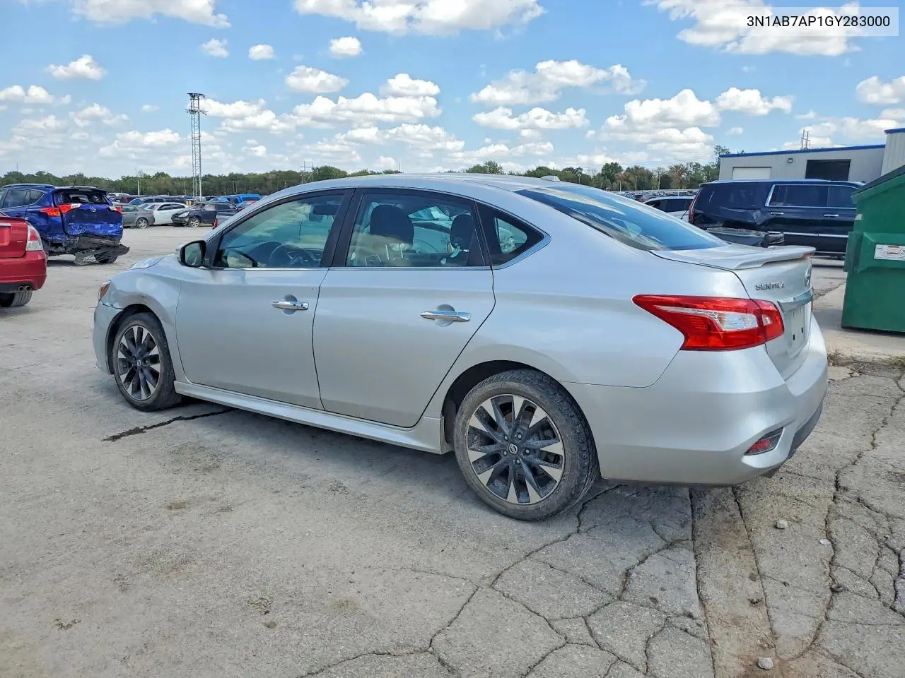 2016 NISSAN SENTRA VIN 3N1AB7AP1GY283000 — фото 2