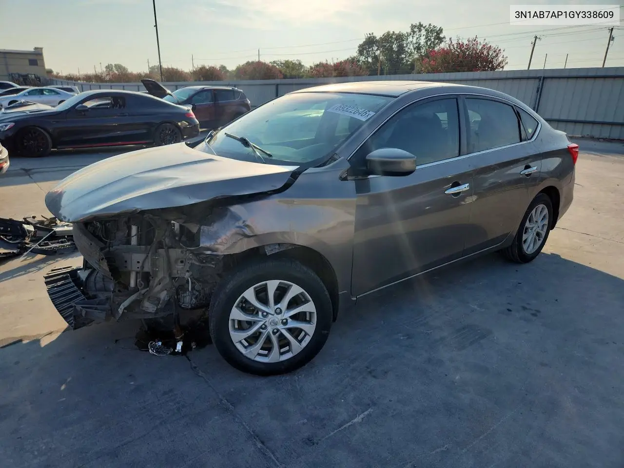 NISSAN SENTRA 2016, VIN 3N1AB7AP1GY338609