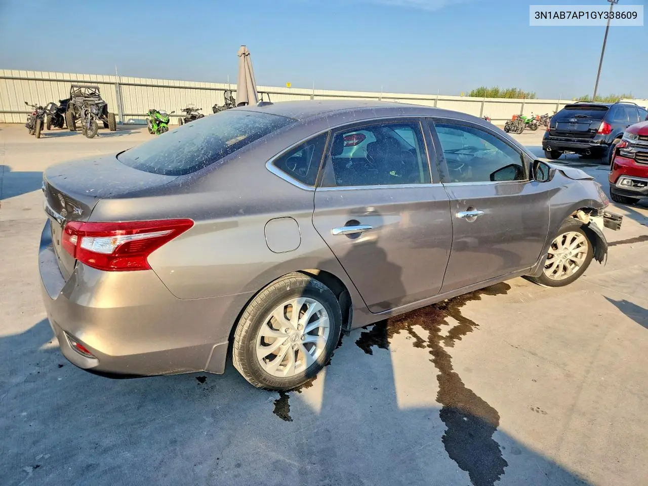 2016 NISSAN SENTRA VIN 3N1AB7AP1GY338609 — фото 3