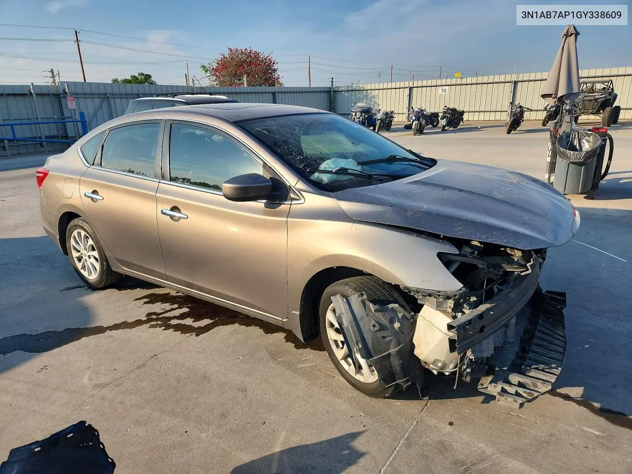 2016 NISSAN SENTRA VIN 3N1AB7AP1GY338609 — фото 4