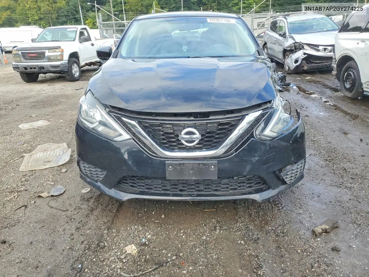 2016 NISSAN SENTRA VIN 3N1AB7AP2GY274225 — фото 5