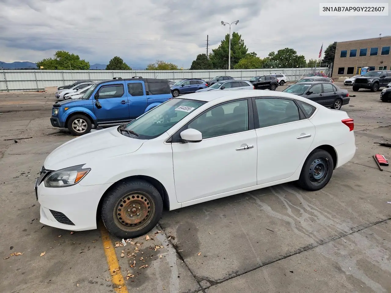 NISSAN SENTRA 2016, VIN 3N1AB7AP9GY222607