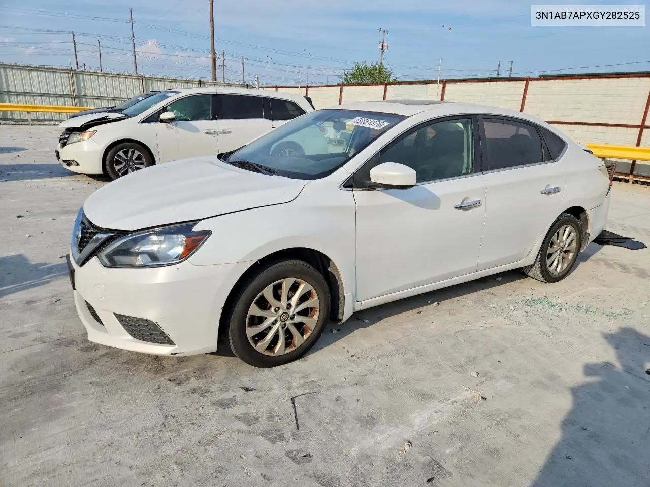NISSAN SENTRA 2016, VIN 3N1AB7APXGY282525