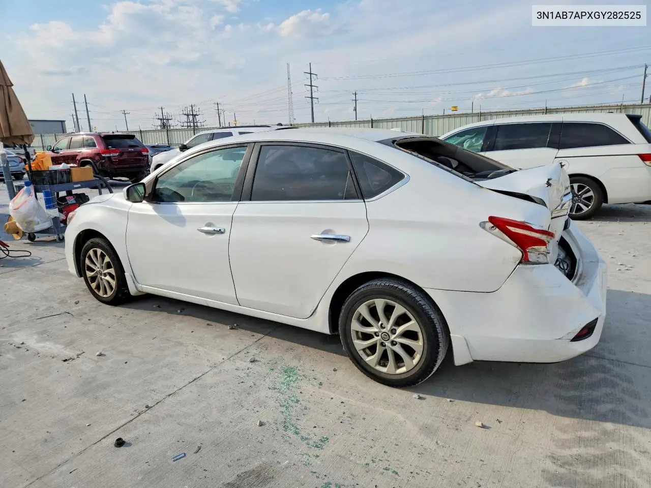 2016 NISSAN SENTRA VIN 3N1AB7APXGY282525 — фото 2