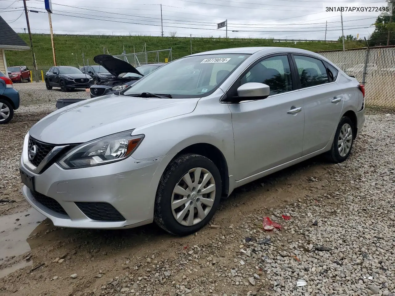 NISSAN SENTRA 2016, VIN 3N1AB7APXGY272495