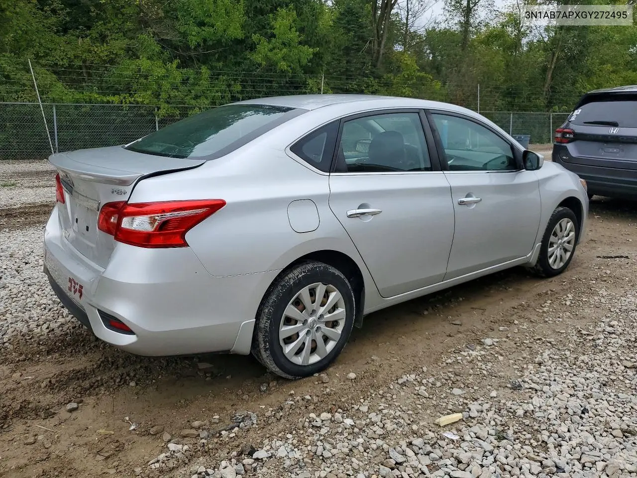 2016 NISSAN SENTRA VIN 3N1AB7APXGY272495 — фото 3