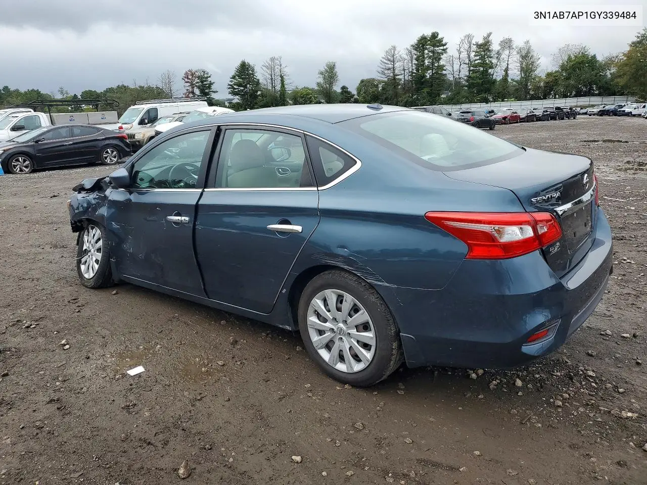 2016 NISSAN SENTRA VIN 3N1AB7AP1GY339484 — фото 2