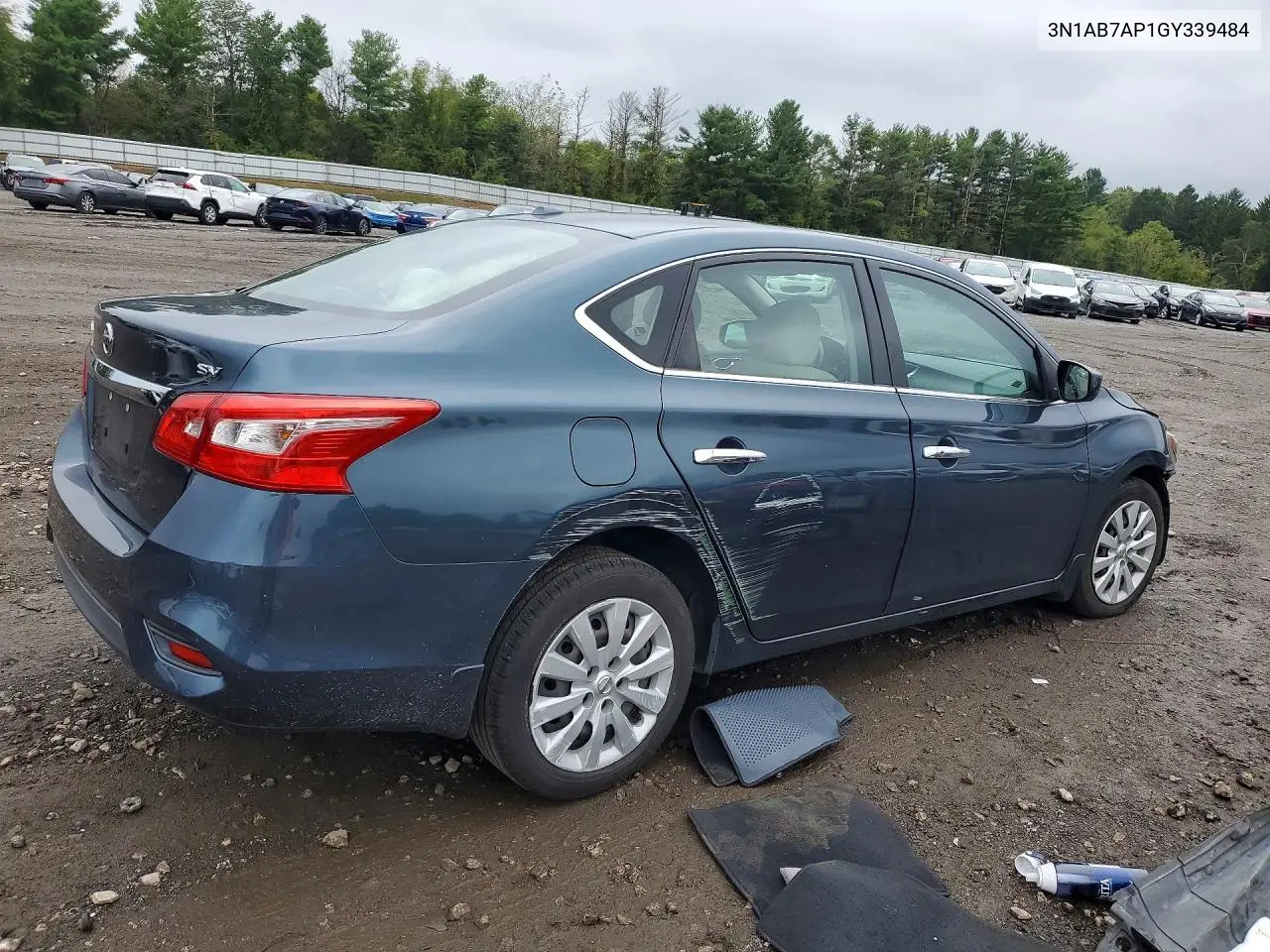 2016 NISSAN SENTRA VIN 3N1AB7AP1GY339484 — фото 3