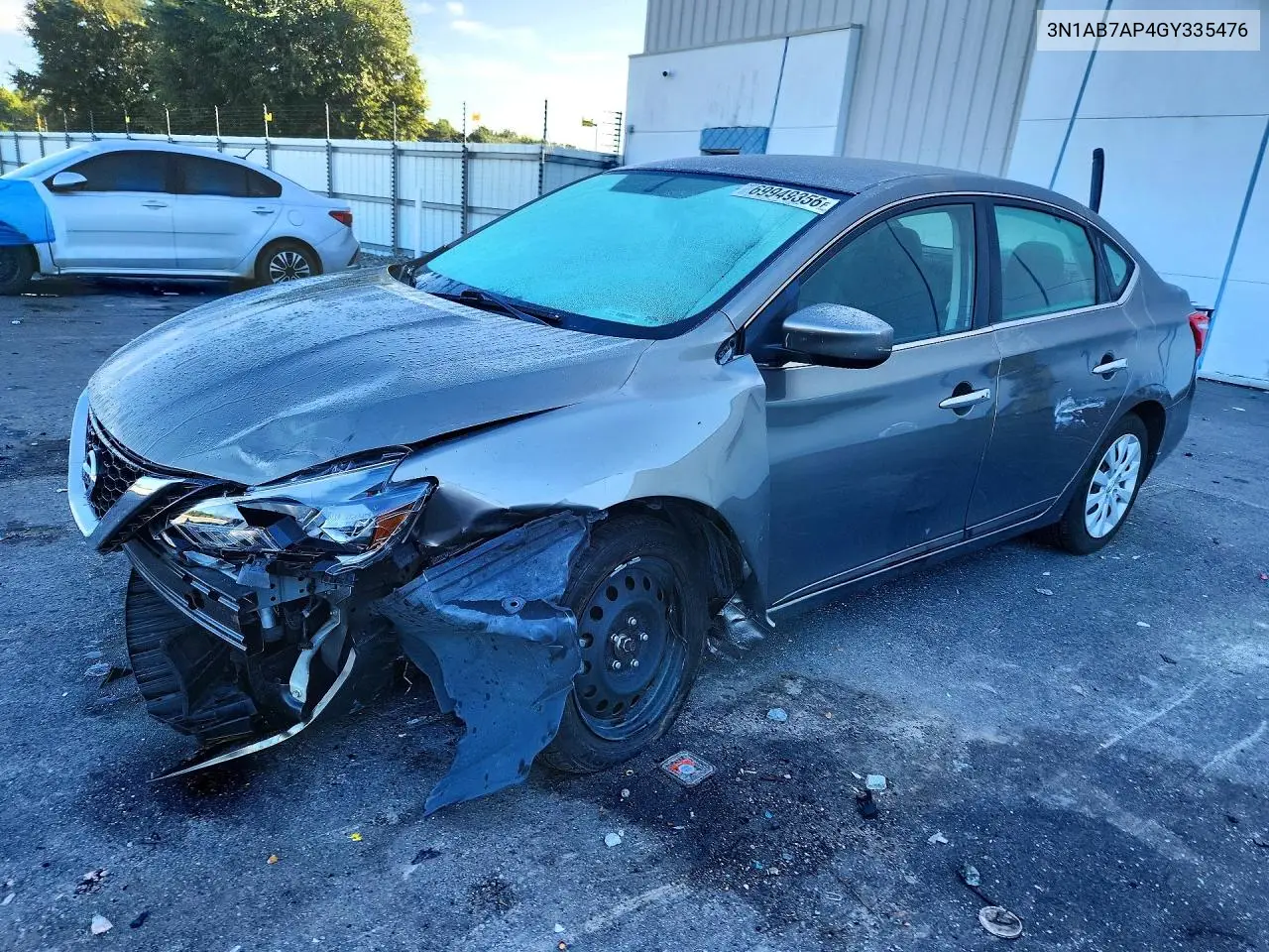NISSAN SENTRA 2016, VIN 3N1AB7AP4GY335476